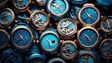  The background of many watches is in Azure color
