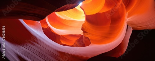 Antelope Canyonin arizona lights and rocks In USA nature park.