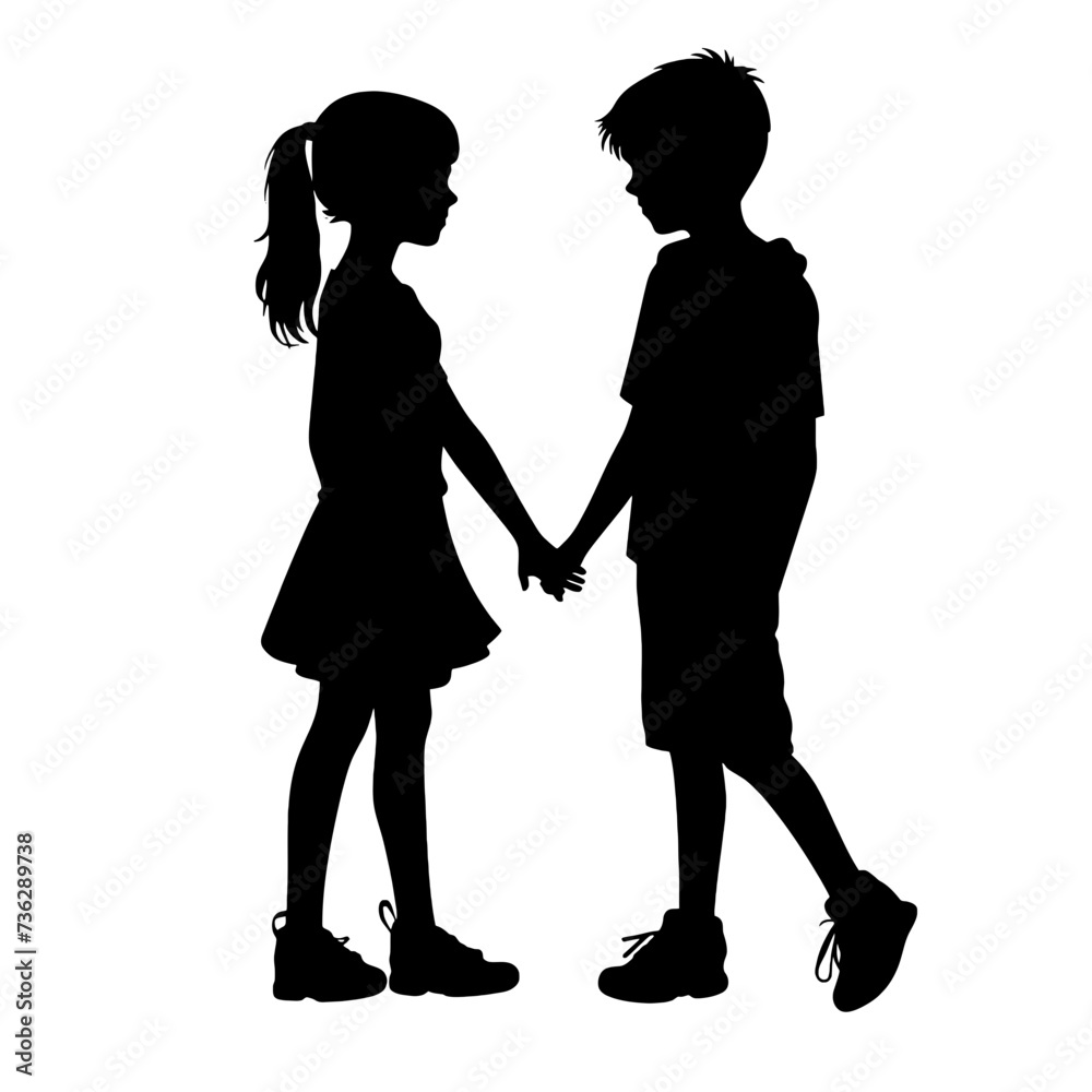 boy and girl in love silhouette
boy and girl in love silhouette