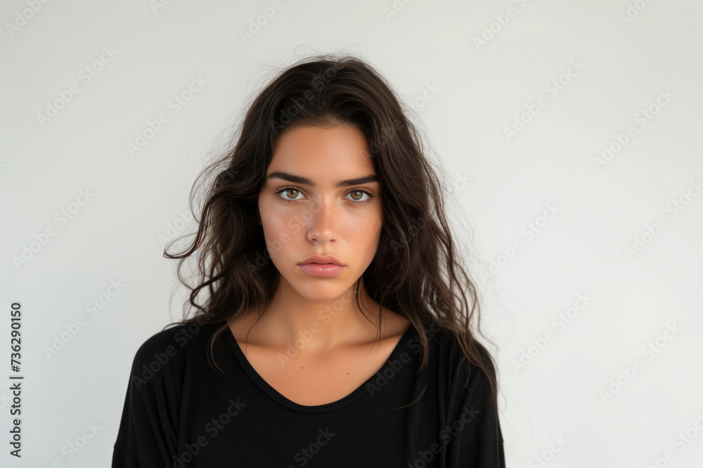 Contemplative beauty in black Contemplative beauty in black