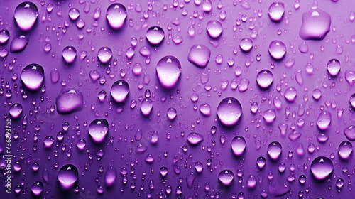The background of raindrops is in Lilac color.