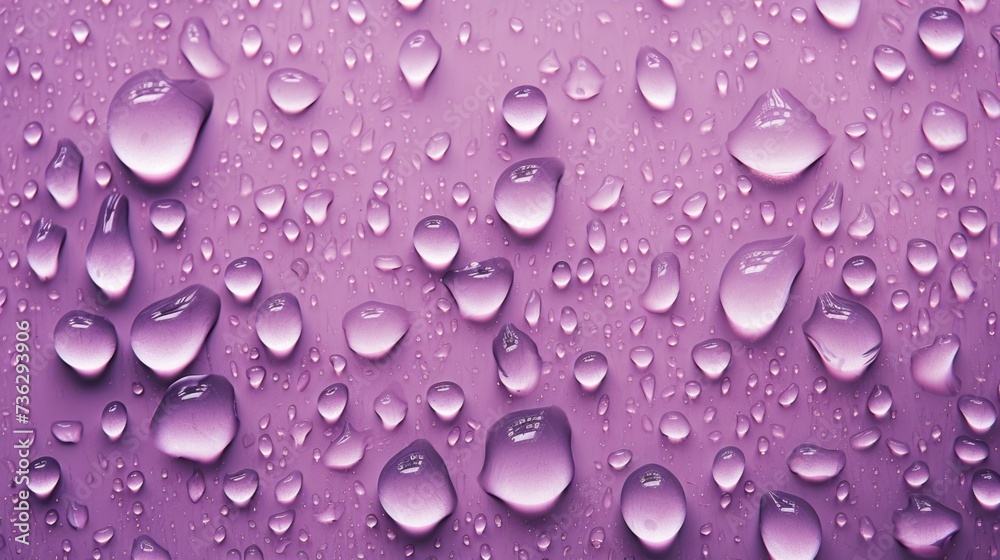 The background of raindrops is in Mauve color The background of raindrops is in Mauve color