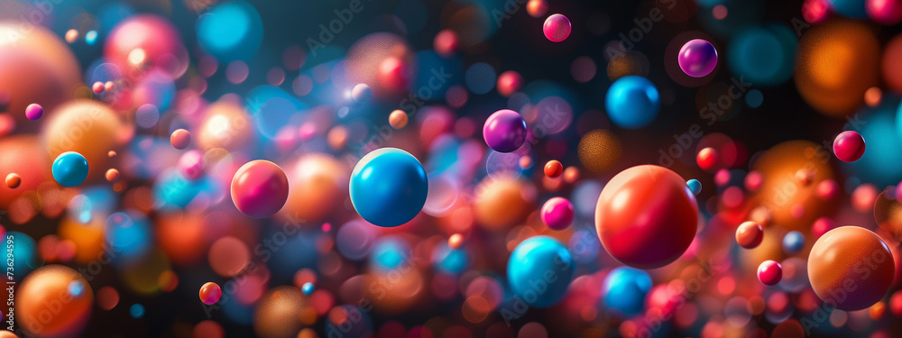 Quantum Bubbles in Flowing Motion.
Quantum orbs flowing in abstract motion.