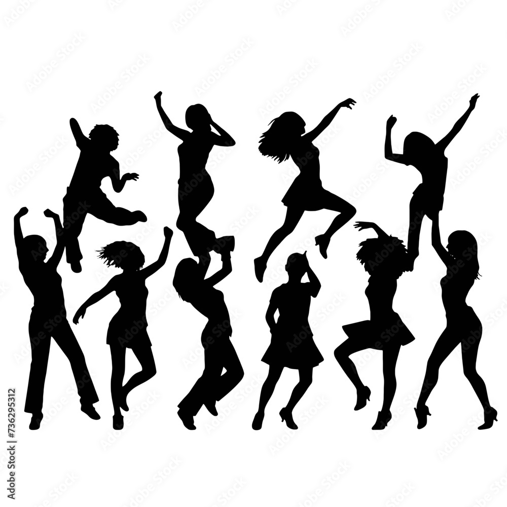 silhouettes of dancing people
silhouettes of dancing people