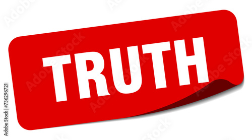 truth sticker. truth label