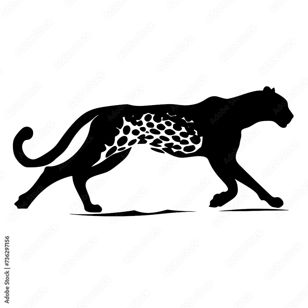 Obraz premium cheetah silhouette