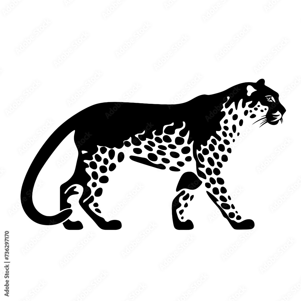 Fototapeta premium cheetah silhouette