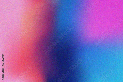 Vector abstract grainy texture gradient background in pink,blue and purple color