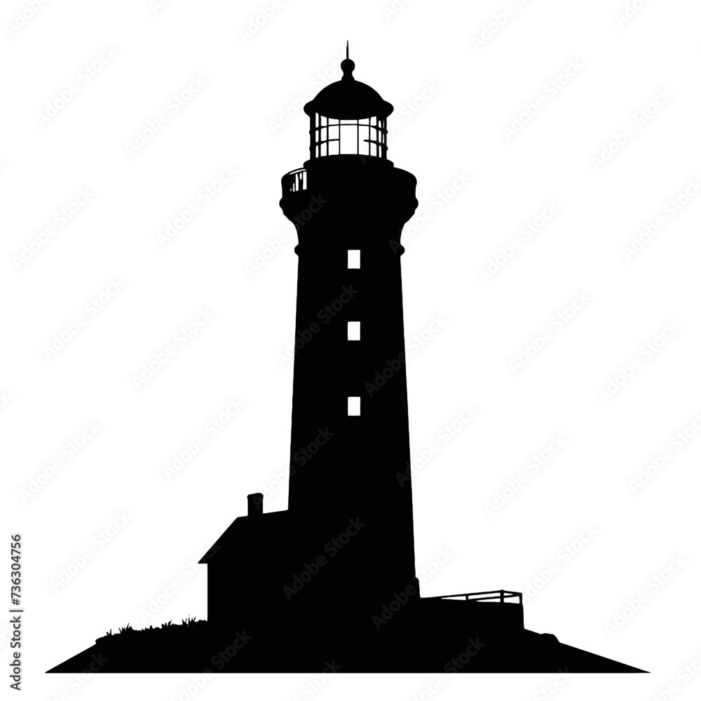 lighthouse silhouette