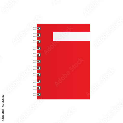 Realistic layout. Notebook in yellow and black corporate colors to jot down your ideas. Vector design is suitable for large companies and corporations, as well as for personal purposes.