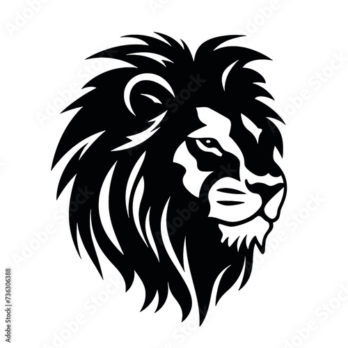  Lion Face  Silhouettes Lion Face SVG  black and white lion vector