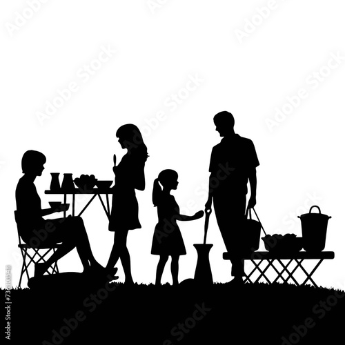 family in the park 