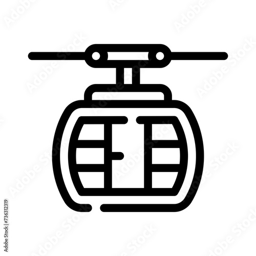 cable car line icon