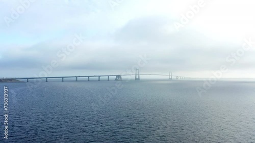 Wallpaper Mural Captivating Drone Retreat From The Great Belt Bridge Torontodigital.ca