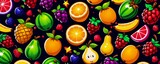 abstract colourful fruits background , fruits website banner background