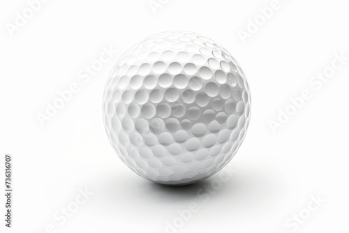 White background with golf ball shape cut out