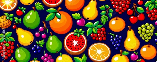 abstract colourful fruits background   fruits website banner background
