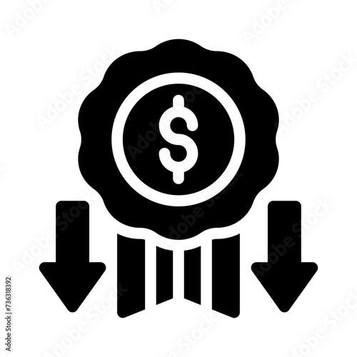 bonus depreciation glyph icon