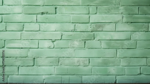 The background of the brick wall is in Pista Green color
