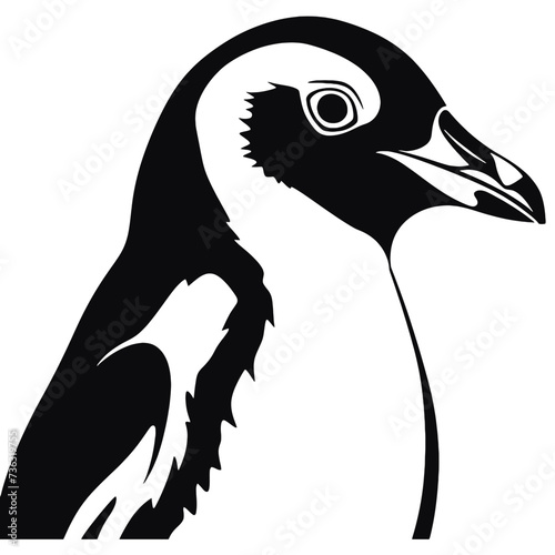 silhouette of a penguin