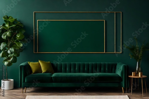 modern green  living room © Usman