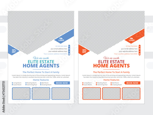 New Real Estate Flyer Design Template
