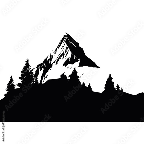 mountain landscape silhouette
