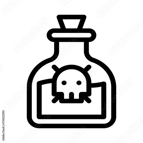 poison line icon