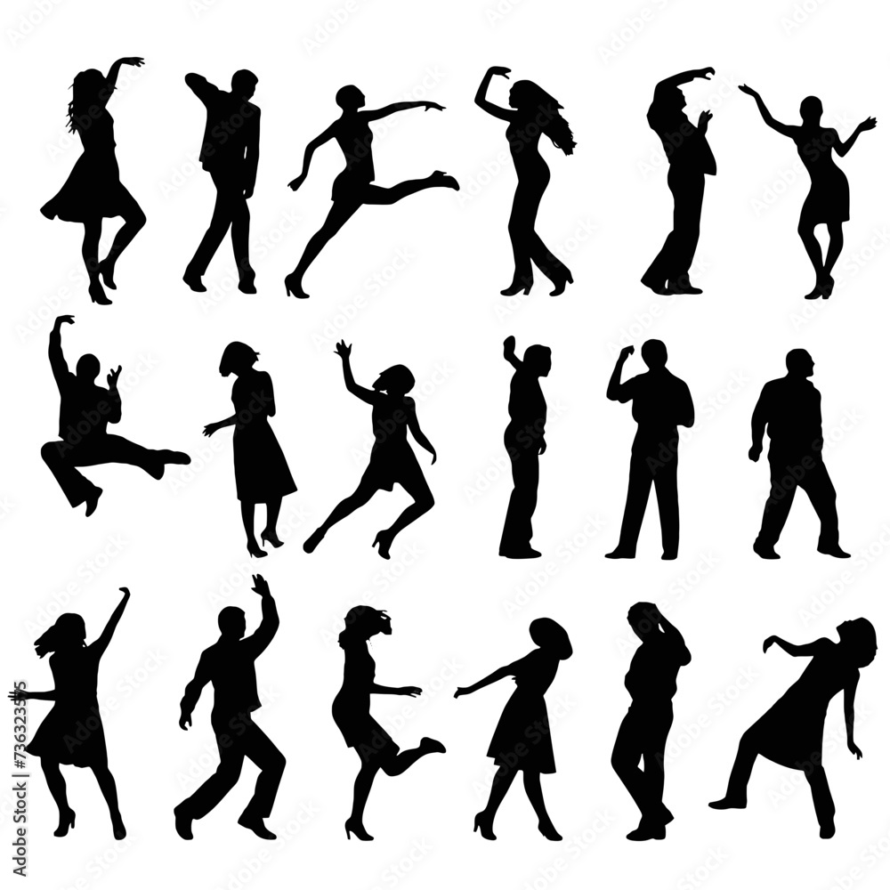 silhouettes of people silhouettes of people