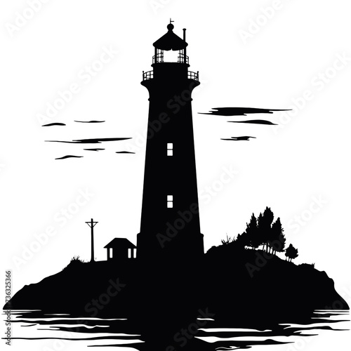 lighthouse silhouette