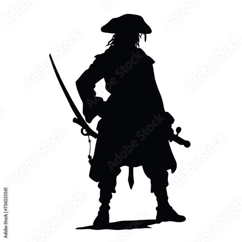 silhouette of a pirate