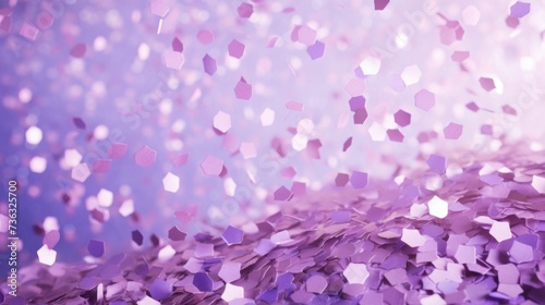 The background of the confetti scattering is in Lilac color. © Various Backgrounds