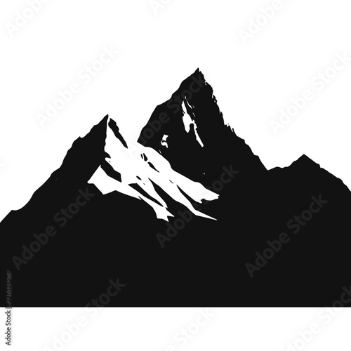 mountain landscape vector illustration