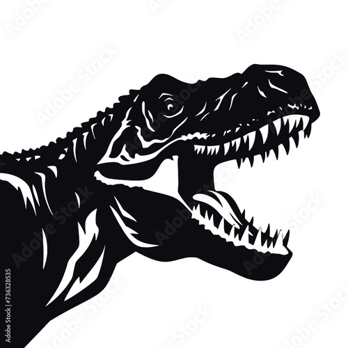 tyrannosaurus rex dinosaur Silhouette  © vectorcyan