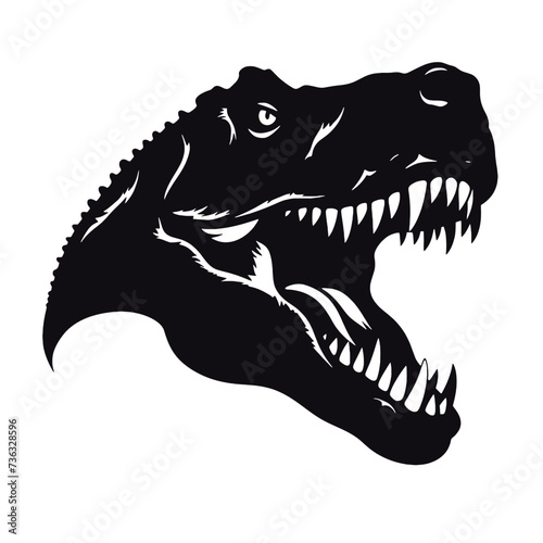 tyrannosaurus rex dinosaur Silhouette  © vectorcyan