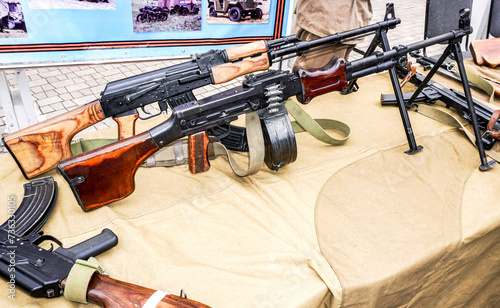 Russian Kalashnikov machine guns photo