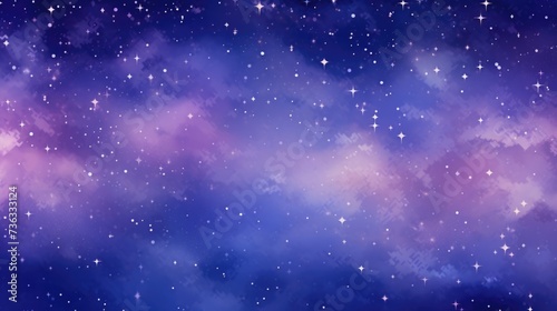 The background of the starry sky is in Lavender color