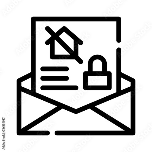 foreclosure line icon