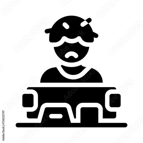 homeless glyph icon
