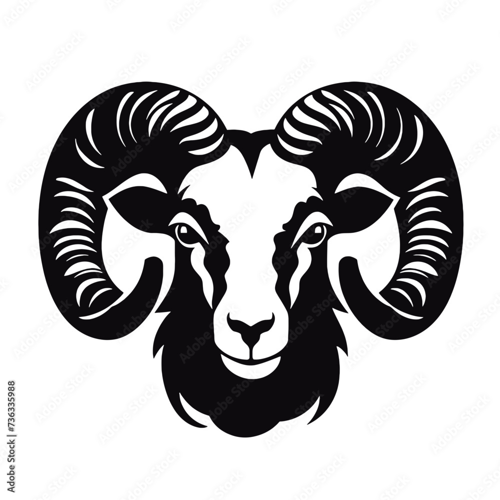 Ram  silhouette  
