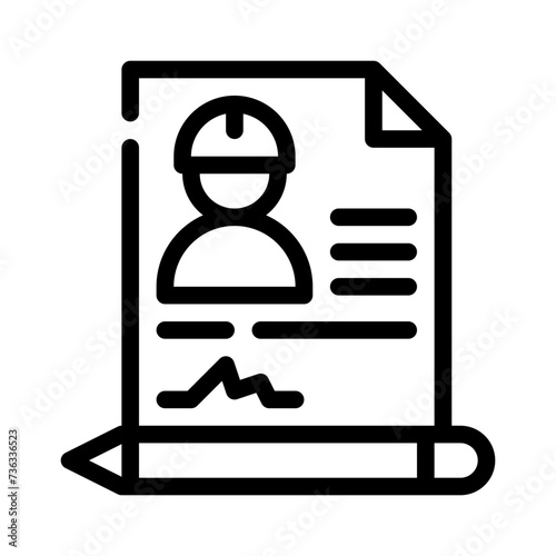 resume line icon
