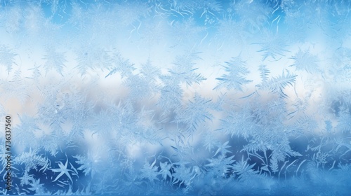 The frost background on the window is in sapphire color © Various Backgrounds