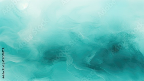 Turquoise Color Fog Background