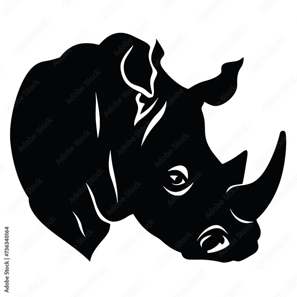 Obraz premium rhino silhouette 