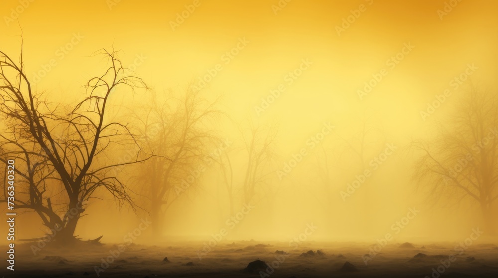 Obraz premium Yellow Color Fog Background