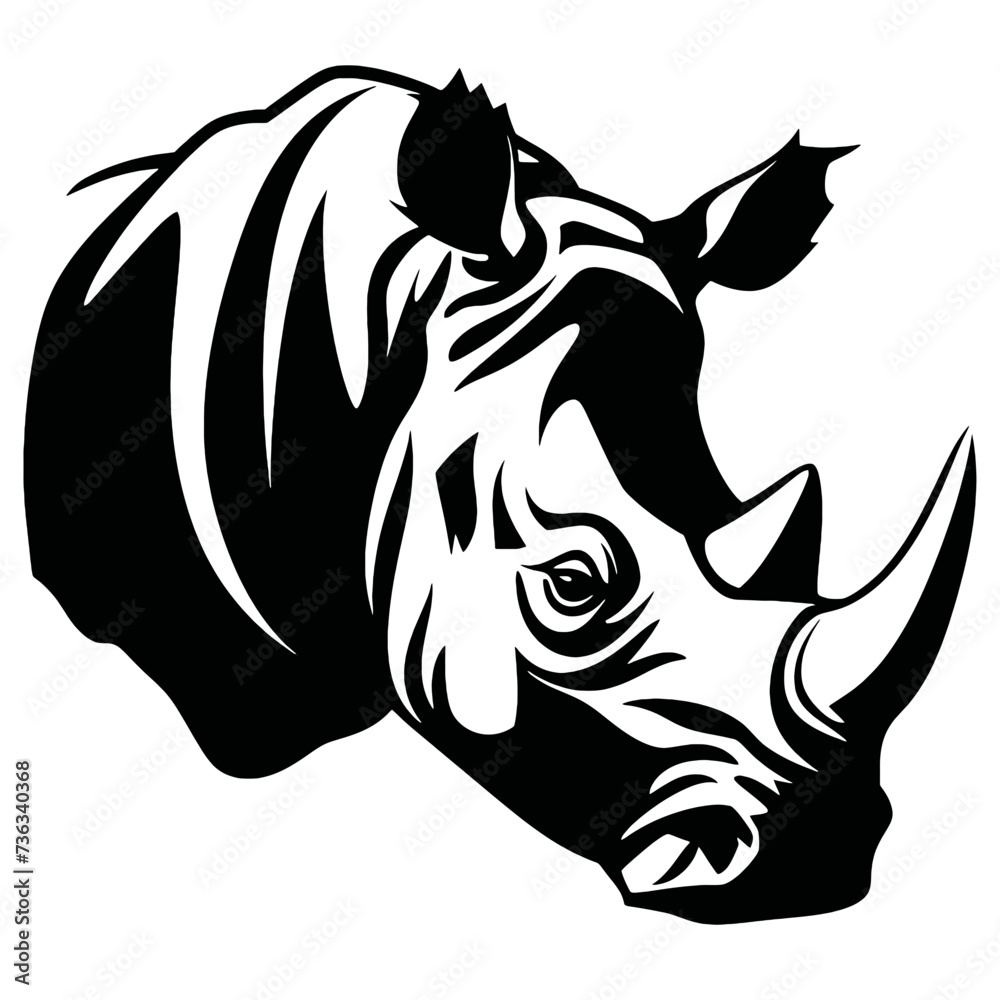 rhino silhouette  