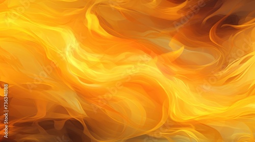 Yellow fire background.