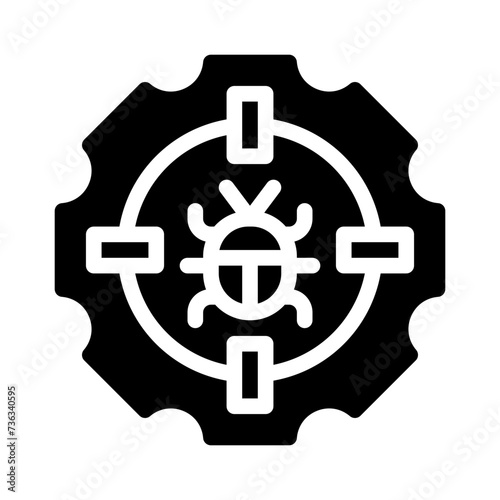 malware glyph icon