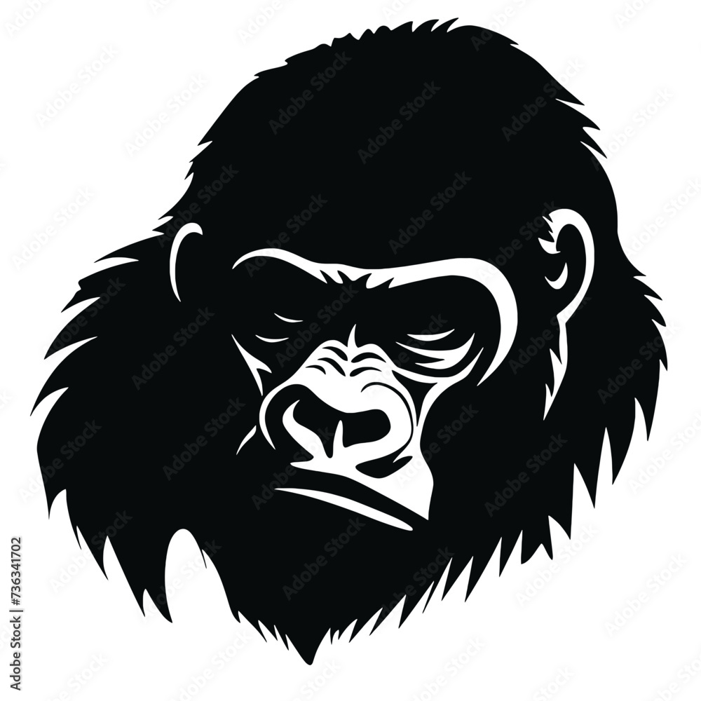 gorilla silhouette gorilla silhouette