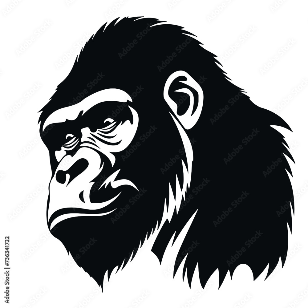 gorilla silhouette gorilla silhouette